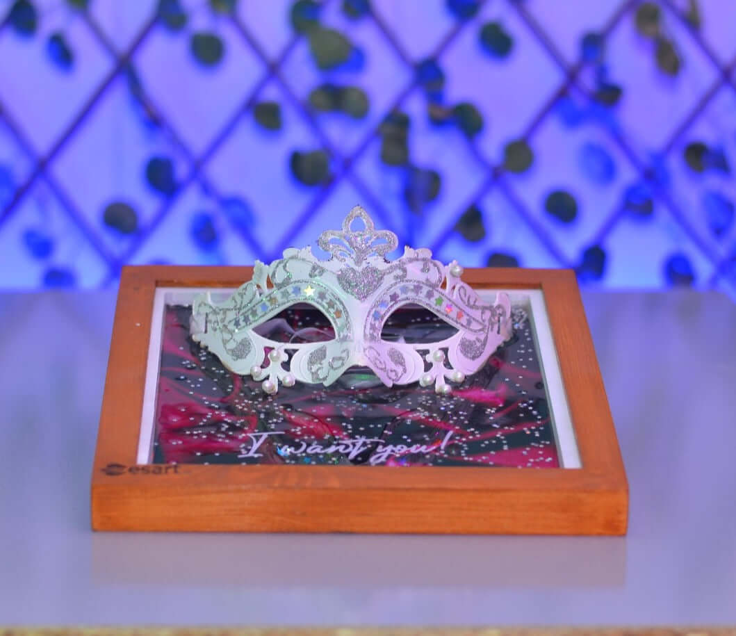3D Resin Tribal Mask Frame - Esart 