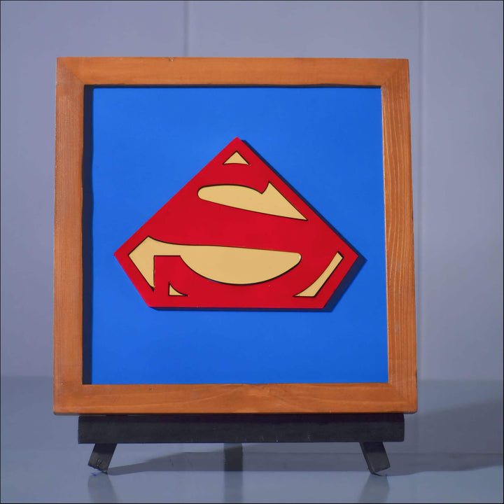 Super Man Logo  Frame - Esart 