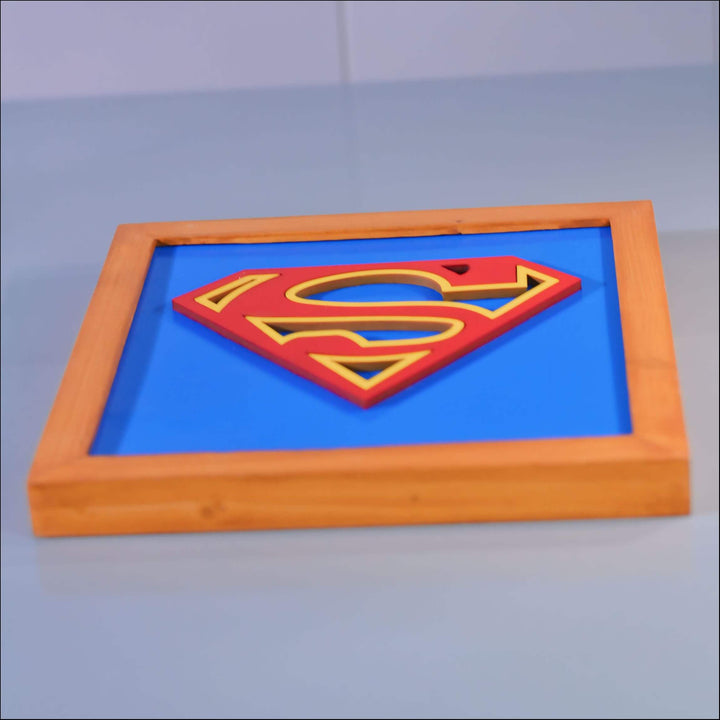 Super Man Logo Frame - Esart 