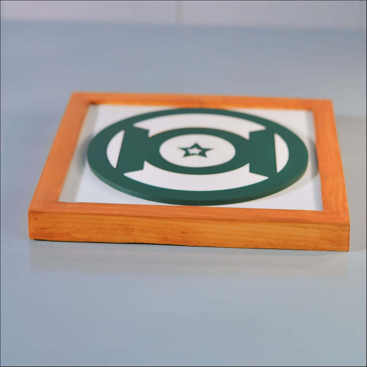 Green Lantern Logo Frame - Esart 