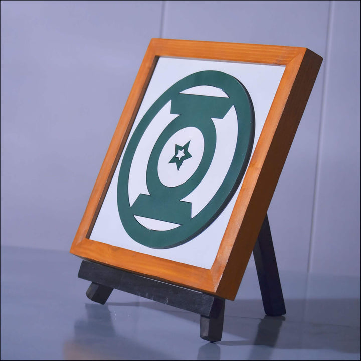 Green Lantern Logo Frame - Esart 