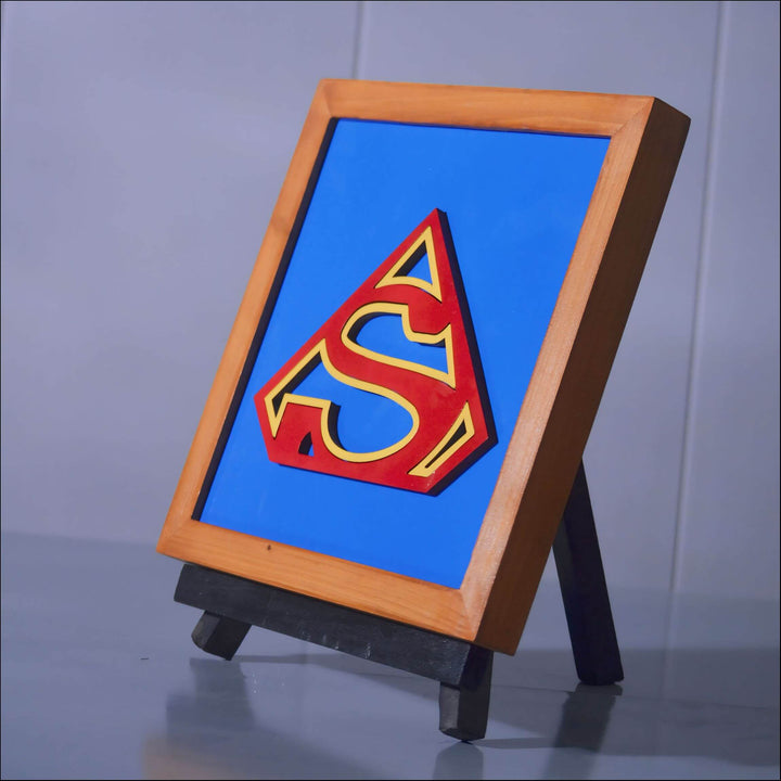 Super Man Logo Frame - Esart 