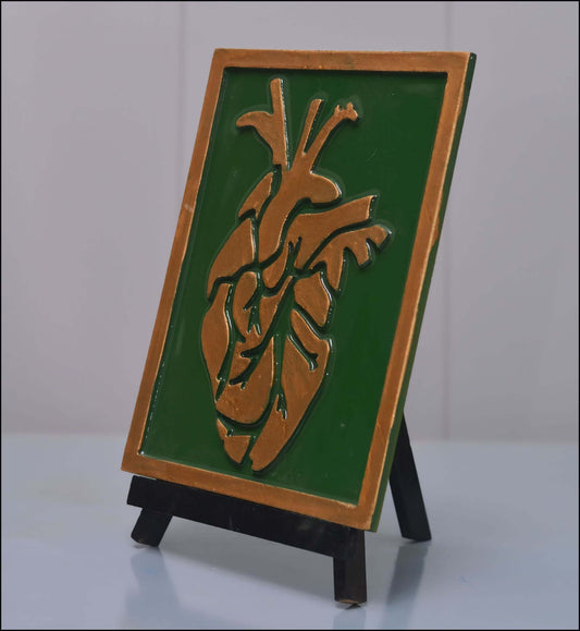 3D Green Heart Frame - Esart 