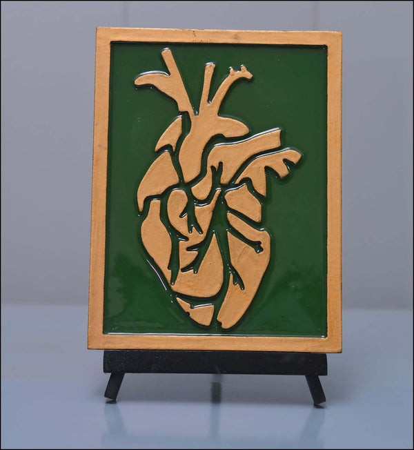 3D Green Heart Frame - Esart 