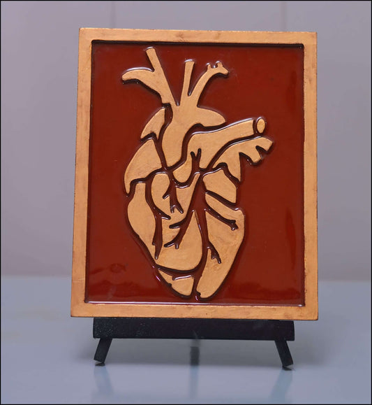 3D Red Heart Frame - Esart 