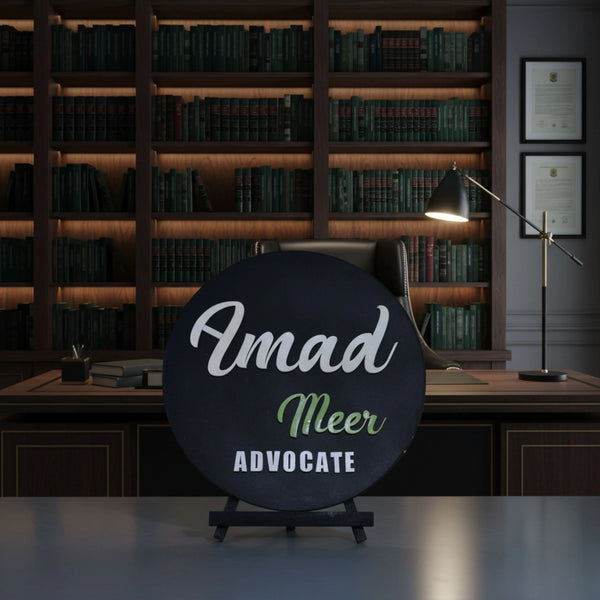 The Chambers Director Display: Personalized Legal Title Frame