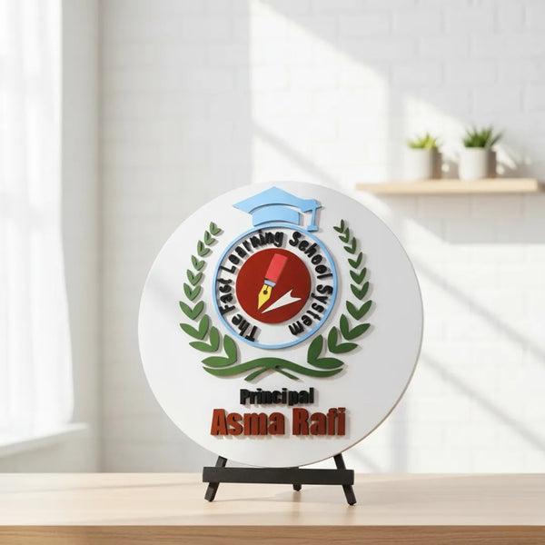 The Principal's Desk Plaque: Asma Rafi